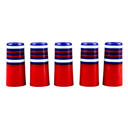 .355 ferrules for Wedge red/white/blue
