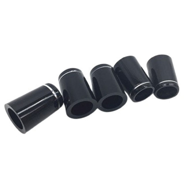Black Golf Iron Ferrules .335/.370 with Single Silver Ring
