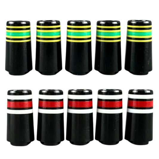 Collared Golf Shaft Ferrules for Iron Wedge Tip.355 Green/Red