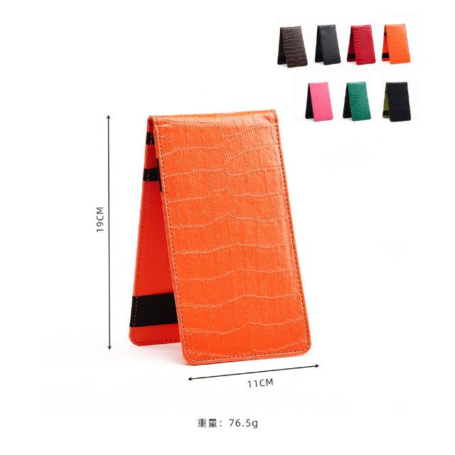 Crocodile pattern golf scorecard holders size, 11 × 19 cm