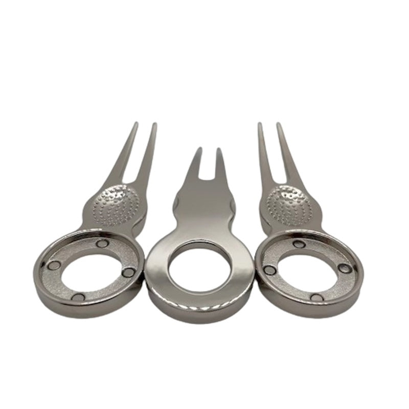 Golf Divot Tools Silver