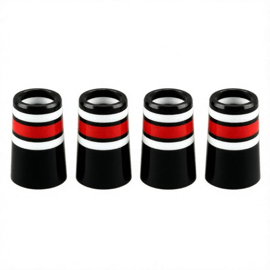 Golf Shaft Ferrules for Iron .370 Black&Red 