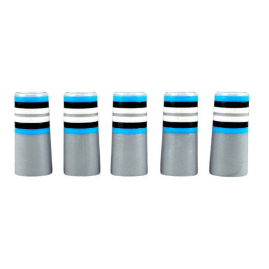Golf Shaft Ferrules for Iron Wedge Tip.355/9.1*30*14mm Grey&Blue