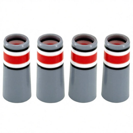 Golf Shaft Ferrules for Iron Wedge Tip.355 Grey & Red