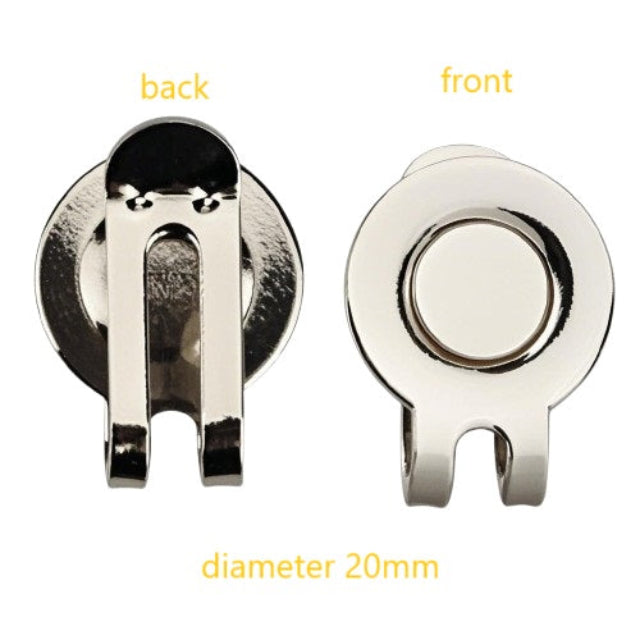 golf magnetic hat clips for ball markers diameter 20mm about 0.79"
